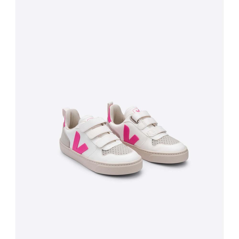 Veja V-10 CWL Schoenen Kinderen White/Pink | NL 786UZG